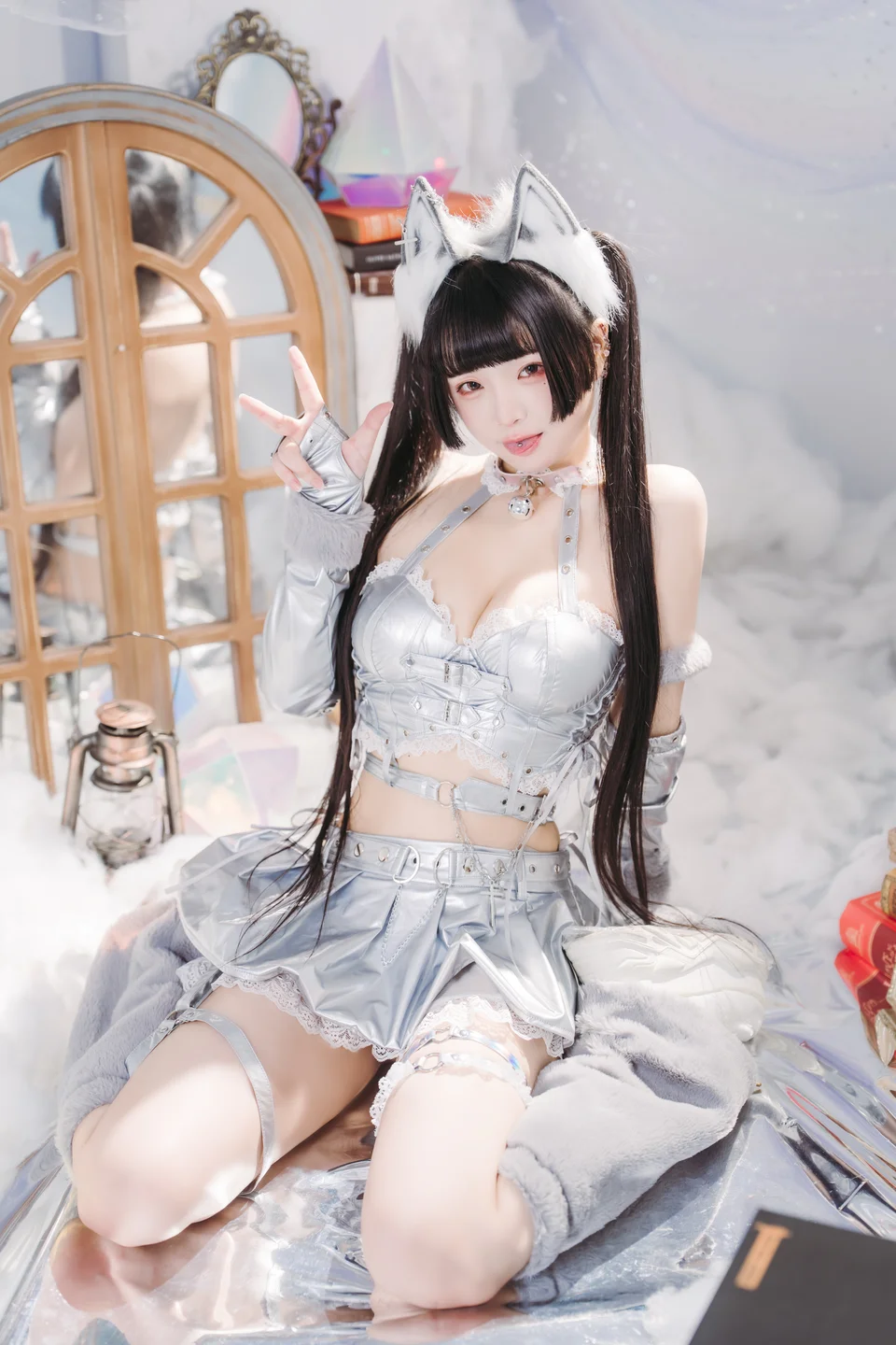 落落Raku - No.058 Malymoon銀狐 [19P-328MB] tg@simisebaisi 【丝足阁】008.webp